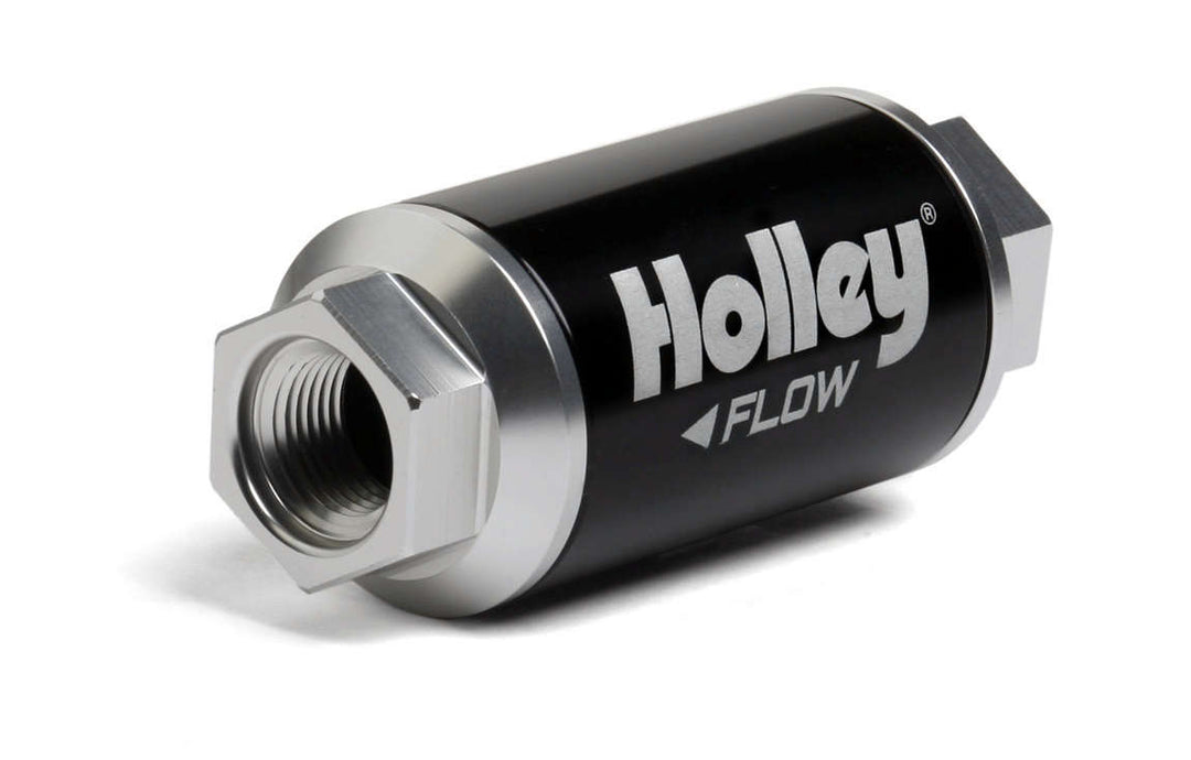 HOLLEY Billet HP Fuel Filter - 3/8NPT 40-Micron 100GPH (HLY162-562)