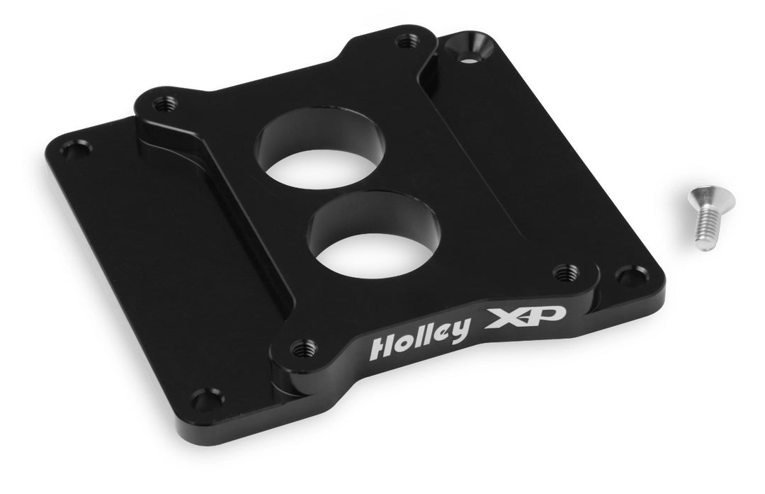 HOLLEY 2BBL XP Carb Adapter - Black (HLY17-90)