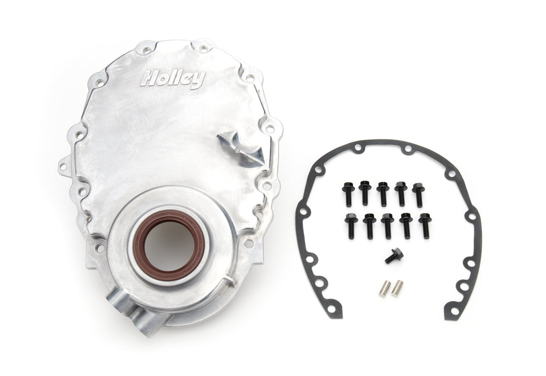 HOLLEY SBC Vortec Alm Timing Cover w/Crank Senspr (HLY21-152)