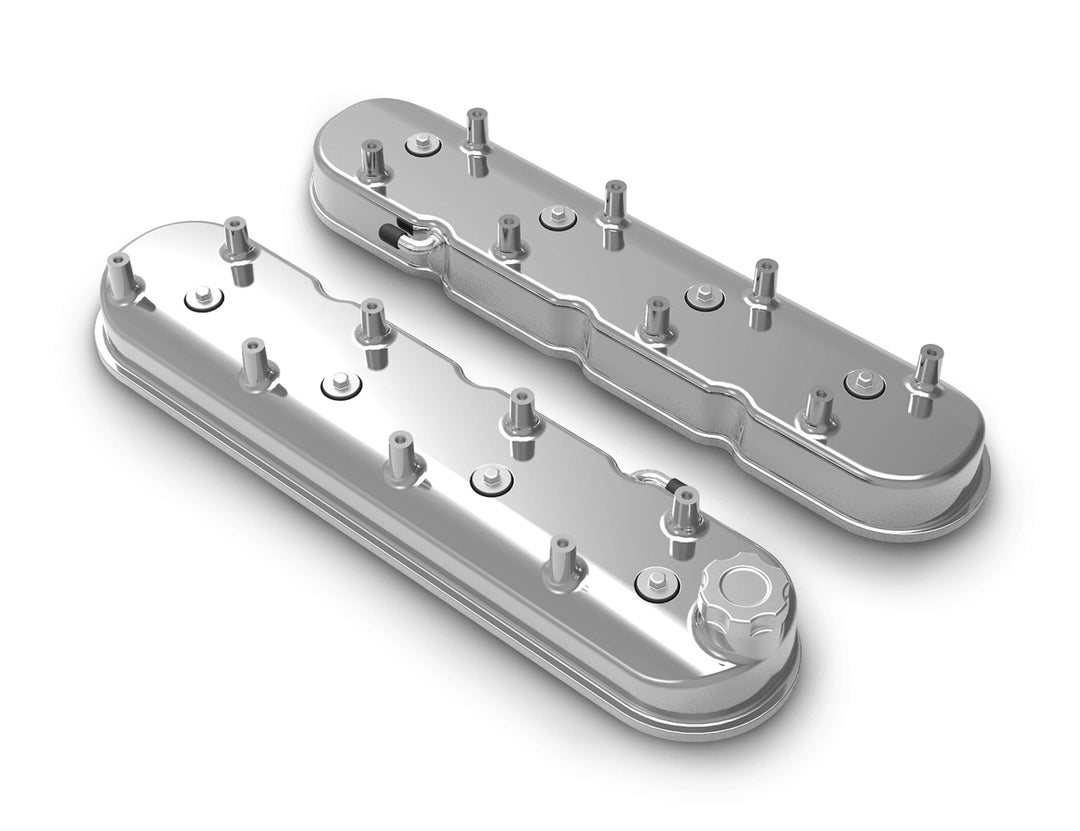 HOLLEY GM LS Tall Valve Cover Set - Polished (HLY241-111)