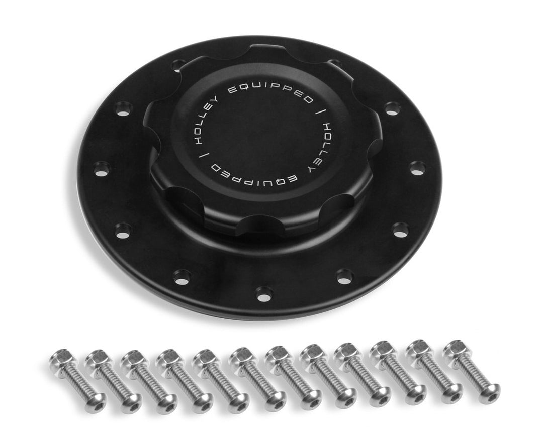 HOLLEY Alm Fuel Cell Cap & Bung w/12 Bolt Flange (HLY241-227)