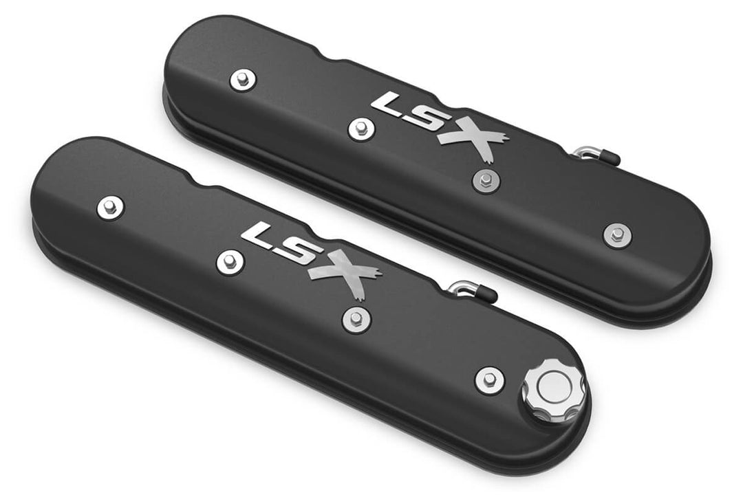 HOLLEY LS Series Valve Covers w/LSX Logo (HLY241-407)