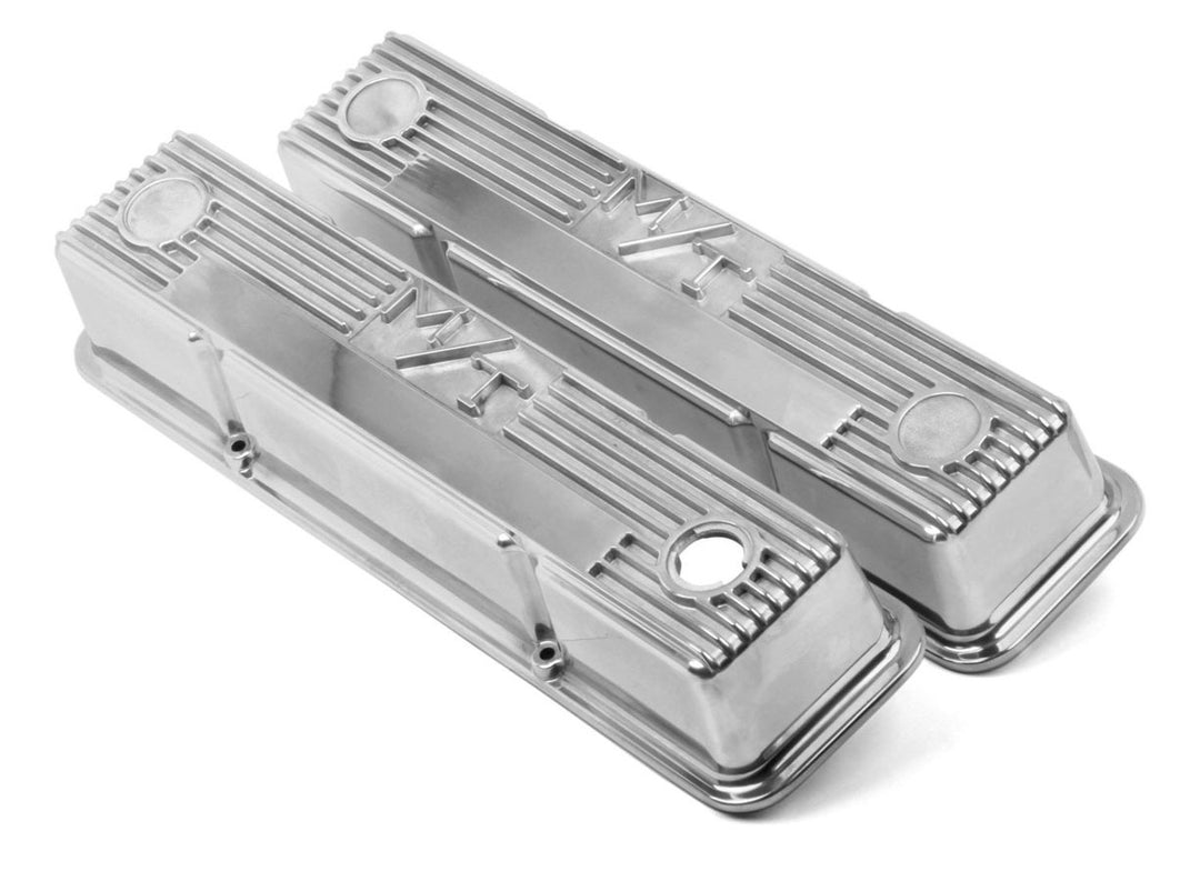 HOLLEY SBC M/T Valve Cover Set - Polished (HLY241-82)