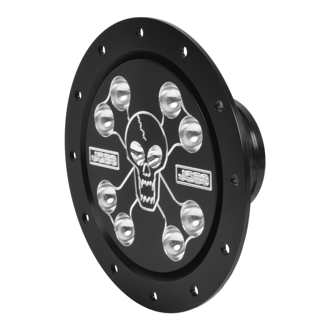 JOES RACING PRODUCTS Fuel Filler Skull & Bones Black (JOE13201-B)