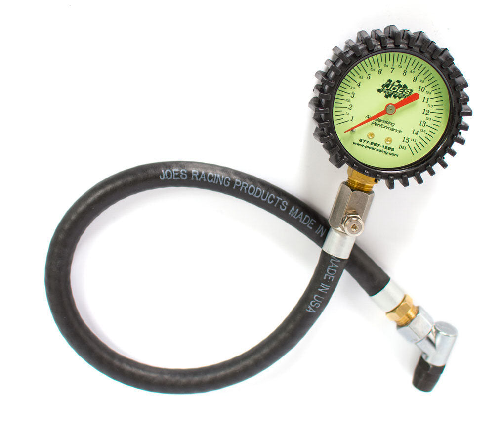 JOES RACING PRODUCTS Tire Pressure Gauge 0-15 PSI (JOE32305)