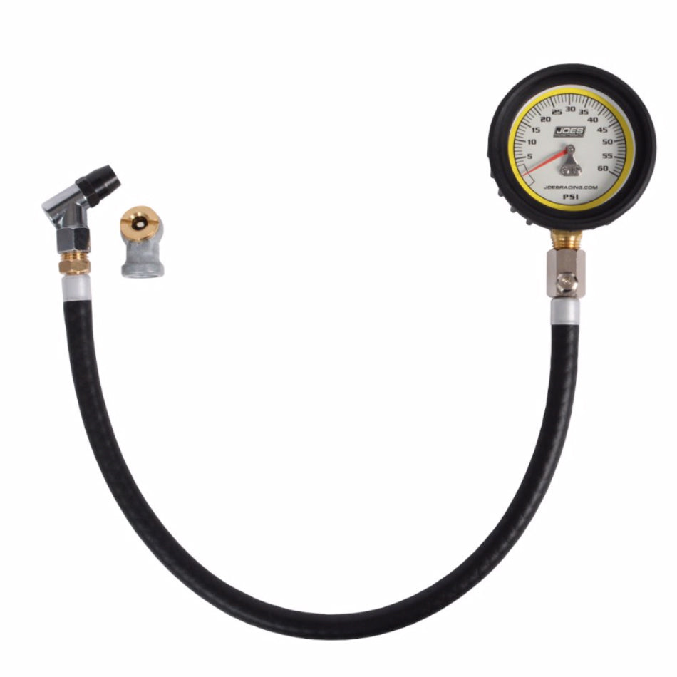 JOES RACING PRODUCTS Tire Pressure Gauge 0-60psi Pro w/HiFlo Hold (JOE32327)