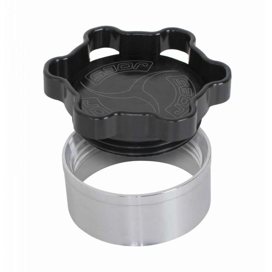 JOES RACING PRODUCTS Filler Cap with Weld-In Bung Alum  2in ID Black (JOE37402)