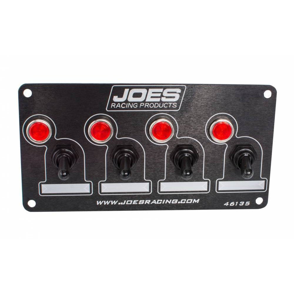 JOES RACING PRODUCTS Accessory Switch Panel w /4 Switches and Lights (JOE46135)