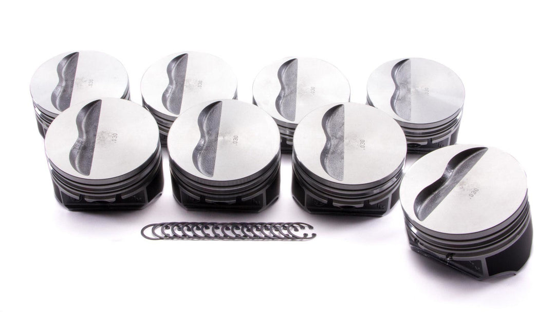 KB PERFORMANCE PISTONS SBC Flat Top Piston Set 4.030 Bore -5cc (KBP9902HC.030)