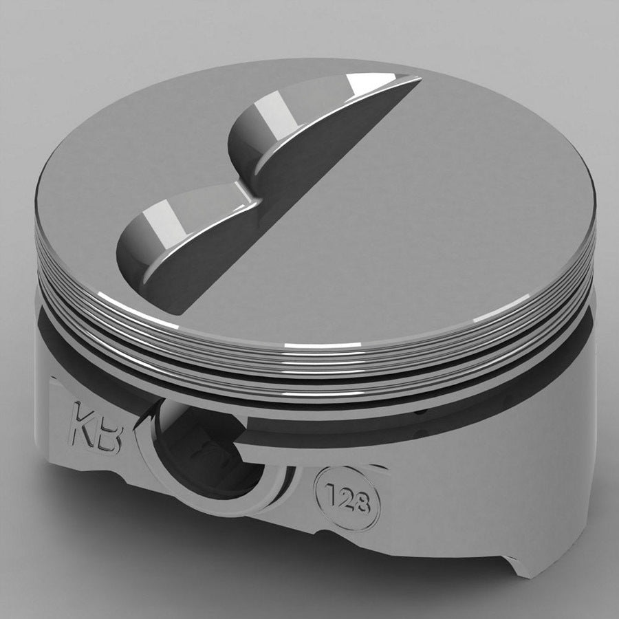KB PERFORMANCE PISTONS SBC Flat Top Piston Set 4.155 Bore -7cc (KBPKB128.030)