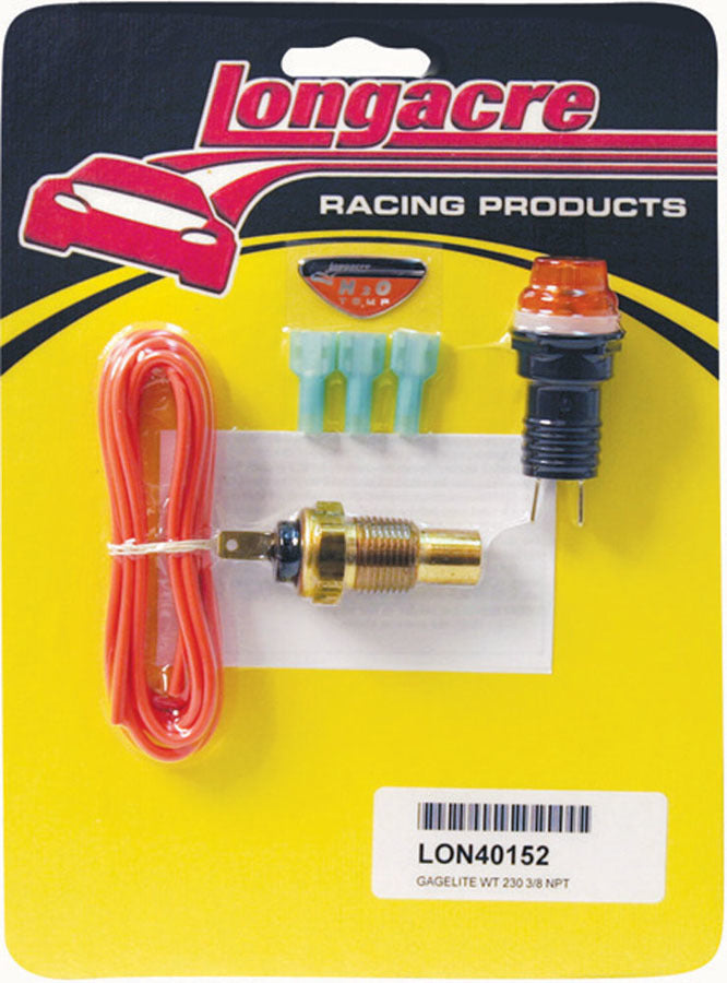 LONGACRE Gagelite Kit W/T 3/8in. NPT 230 Deg (LON52-40152)