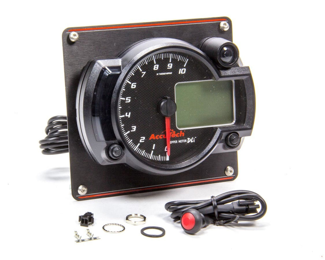 LONGACRE Tach 4in Data Logging Blk w/Blk Alum Panel (LON52-44479)