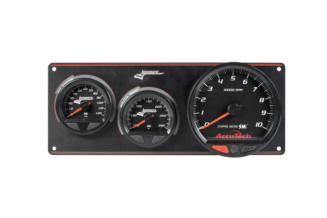 LONGACRE Waterproof SMI 2 Gauge Panel W/Tach OP/WT (LON52-44572)
