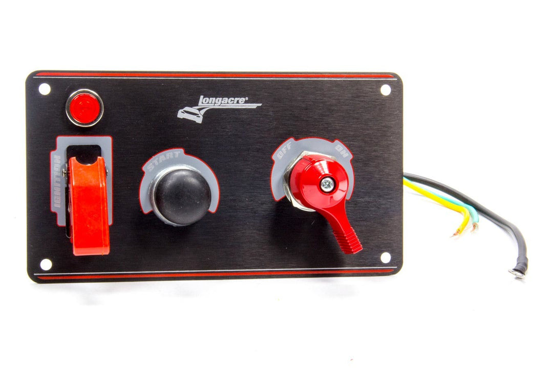 LONGACRE Ignition Panel Black w/Batt Disconnect (LON52-44871)