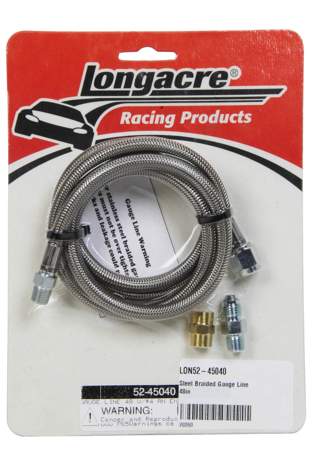 LONGACRE Steel Braided Gauge Line 48in (LON52-45040)