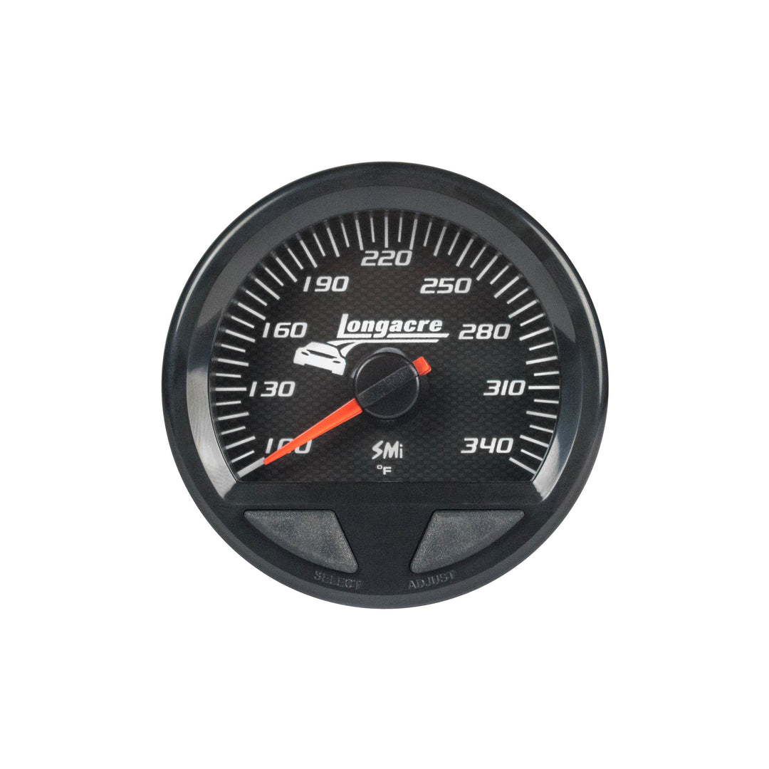 LONGACRE Waterproof SMI Oil Temp Gauge 100-340f (LON52-46745)