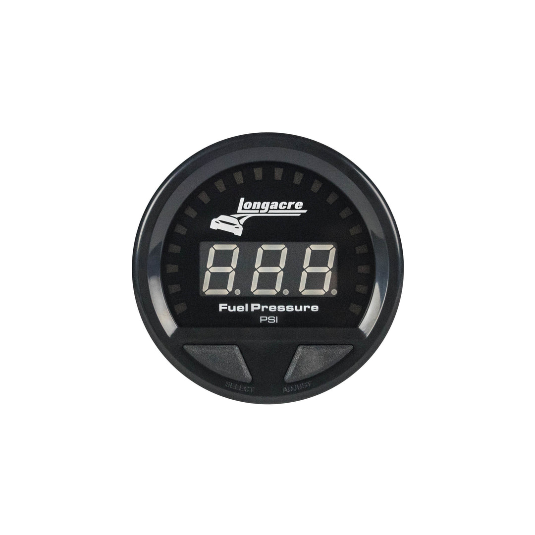 LONGACRE Waterproof LED Fuel Pressure Gauge 0-15psi (LON52-46858)
