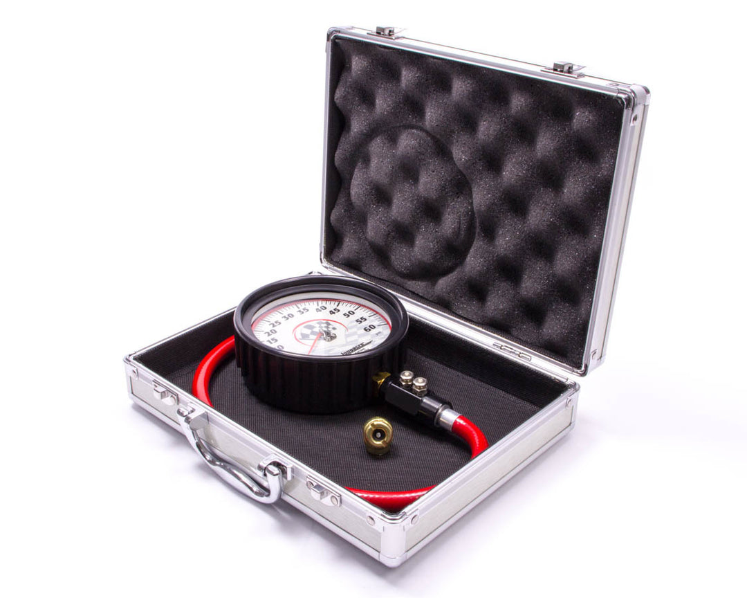 LONGACRE Tire Gauge 0-60PSI 4.5in GID Dual Bleed Pro (LON52-52000)