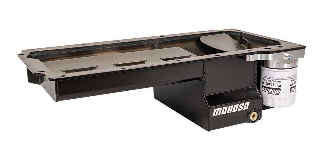 MOROSO GM LS 7qt Steel Oil Pan Dart LS Skirted Blocks (MOR20152)