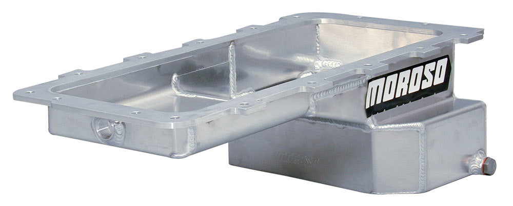 MOROSO Ford 4.6/5.4L Fab. Alum. Oil Pan w/Kick-Out Sump (MOR20555)