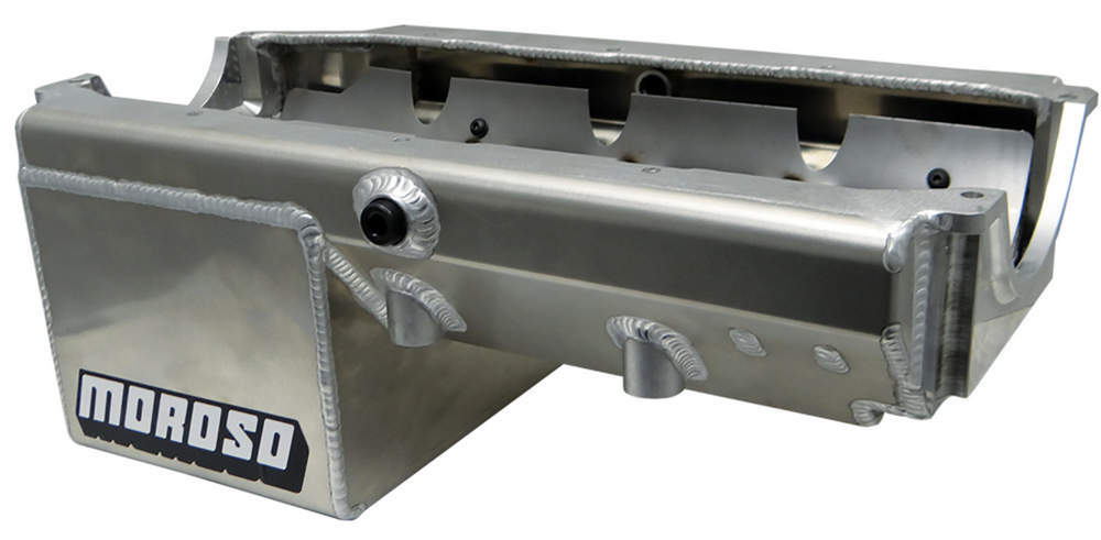 MOROSO 8qt Oil Pan - Alm - SBC Drag Race (MOR21234)