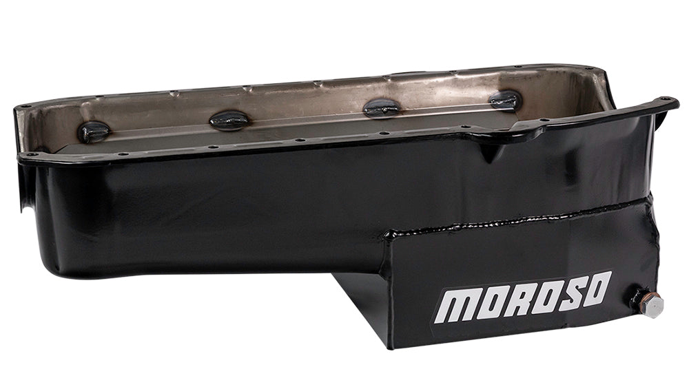 MOROSO SBC C/T Oil Pan - 7qt. LH Dipstick (MOR21316)