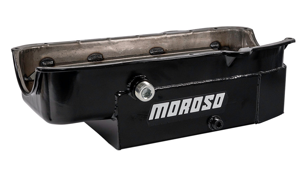 MOROSO SBC 8qt CT Oil Pan - LH Dipstick (MOR21325)