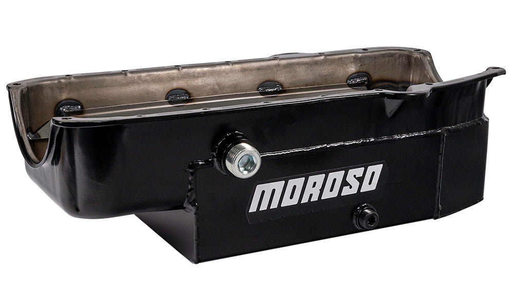 MOROSO SBC 8qt CT Oil Pan - RH Dipstick 86-UP (MOR21327)