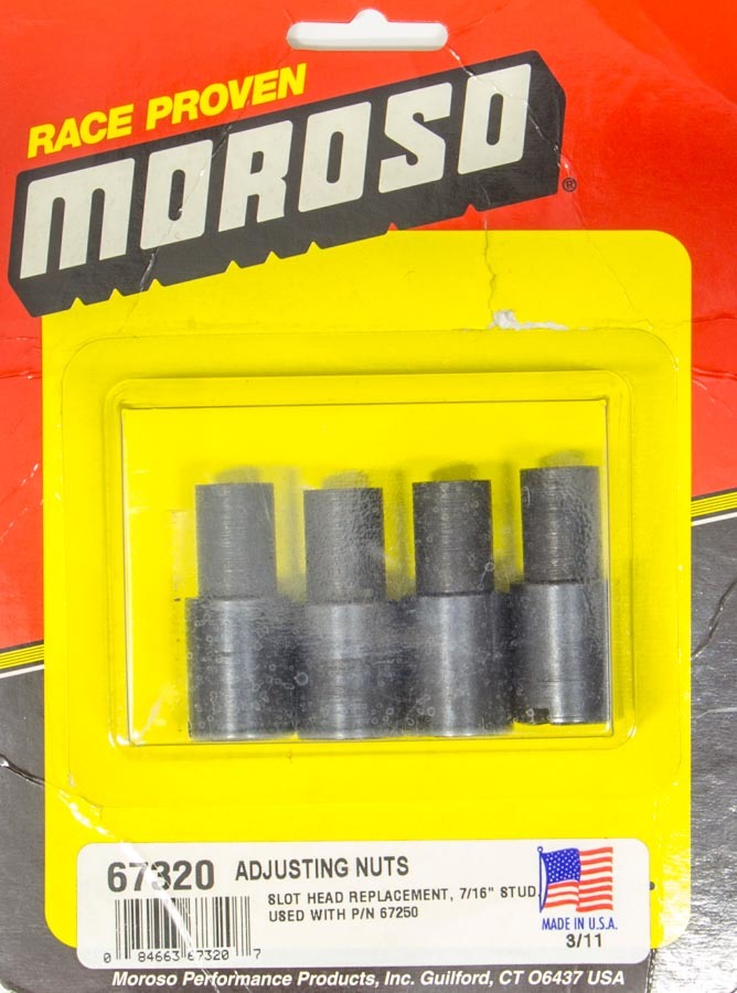 MOROSO Stud Girdle Adj. Nuts 7/16in 4-Pack (MOR67320)