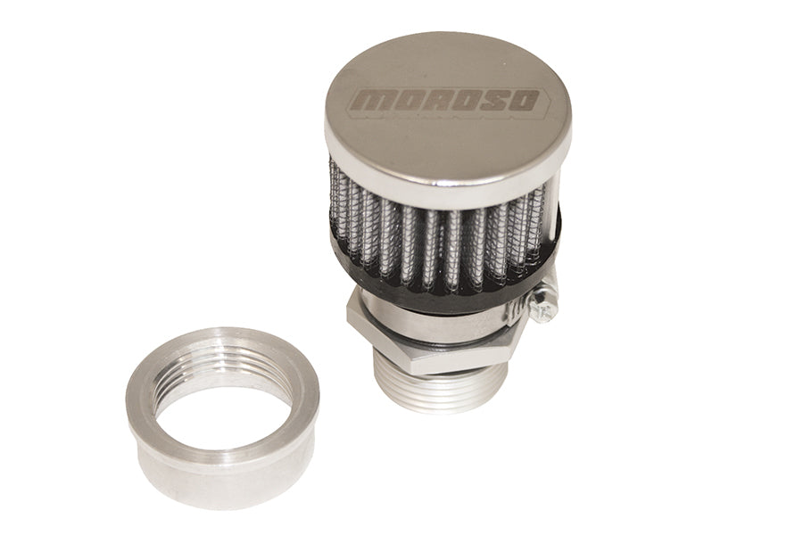 MOROSO Valve Cover Breather Kit U-Weld - Aluminum (MOR68852)