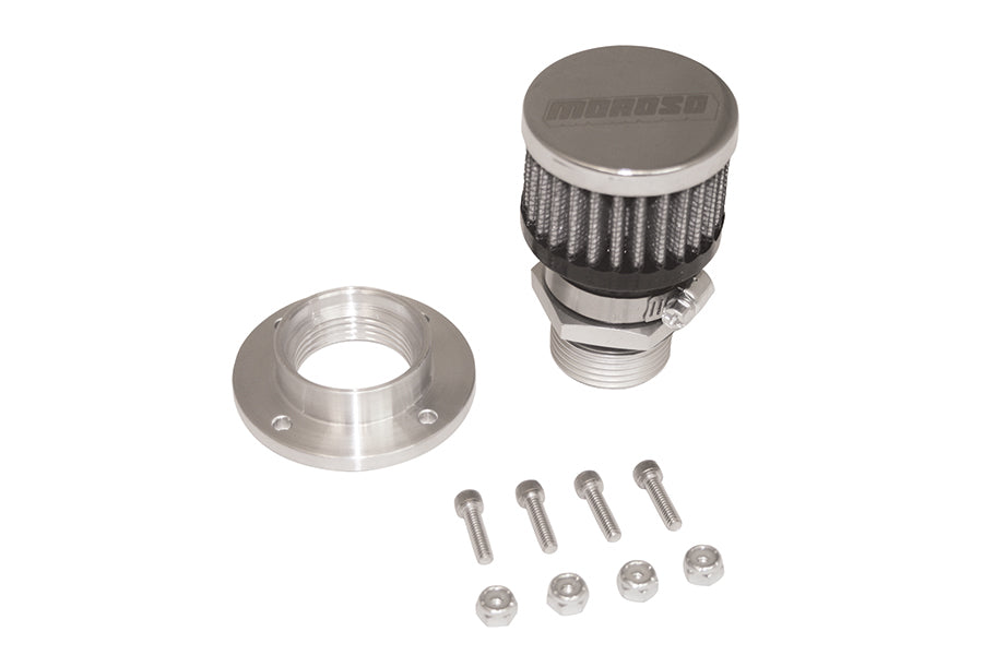 MOROSO Valve Cover Breather Kit Bolt In Style - Aluminum (MOR68854)