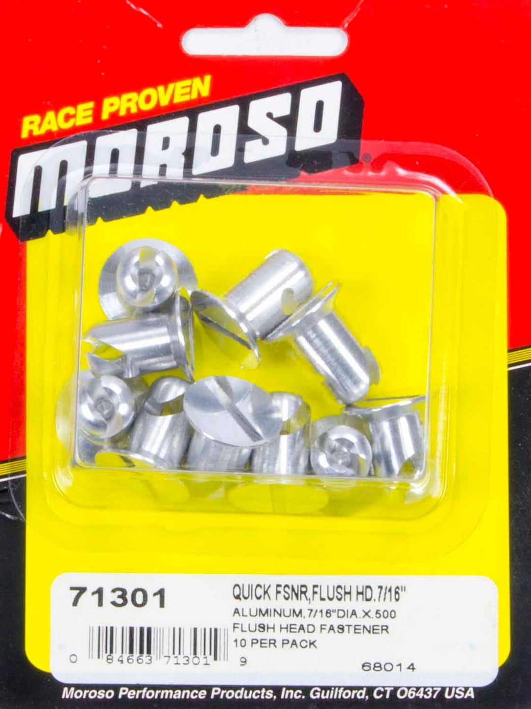 MOROSO Alum. Quick Fasteners- Flush Head-7/16in x .5in (MOR71301)