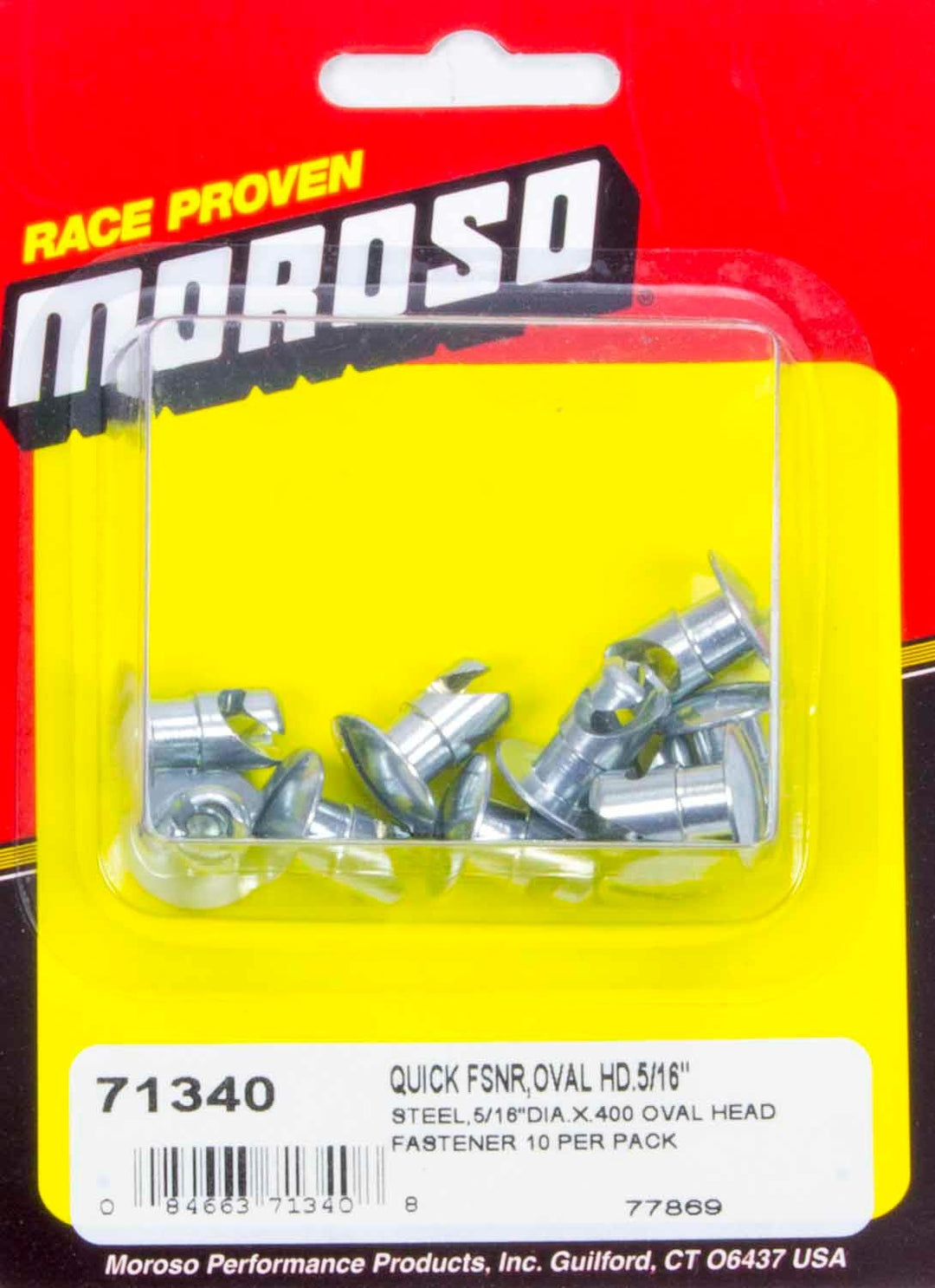 MOROSO Steel Quick Fasteners- Oval Head-5/16in x .400i (MOR71340)