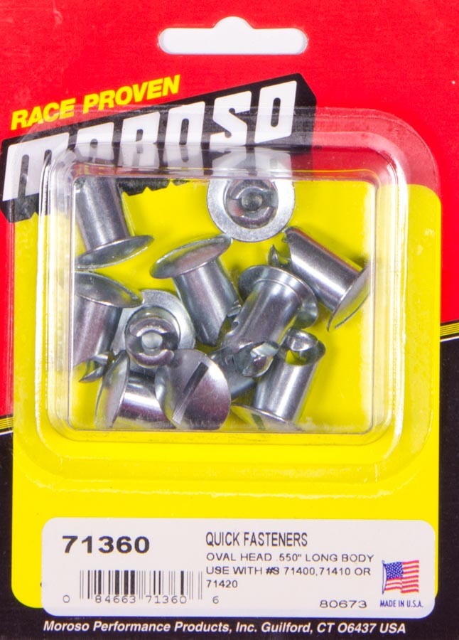 MOROSO Oval Head Quik Fastener .550in Long Body (MOR71360)