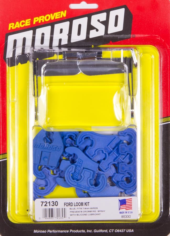 MOROSO SBF Spark Plug Wire Loom Kit - Blue (MOR72130)
