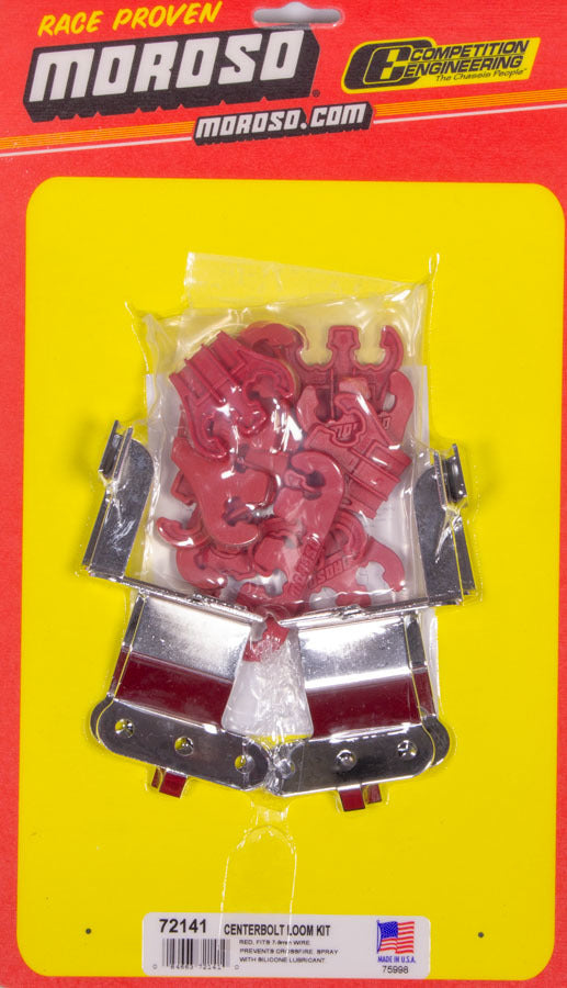 MOROSO Red Wire Loom Kit For SBC Center Bolt V/C (MOR72141)