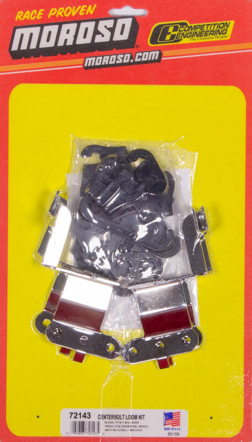 MOROSO Black Wire Loom Kit For SBC Center Bolt V/C (MOR72143)