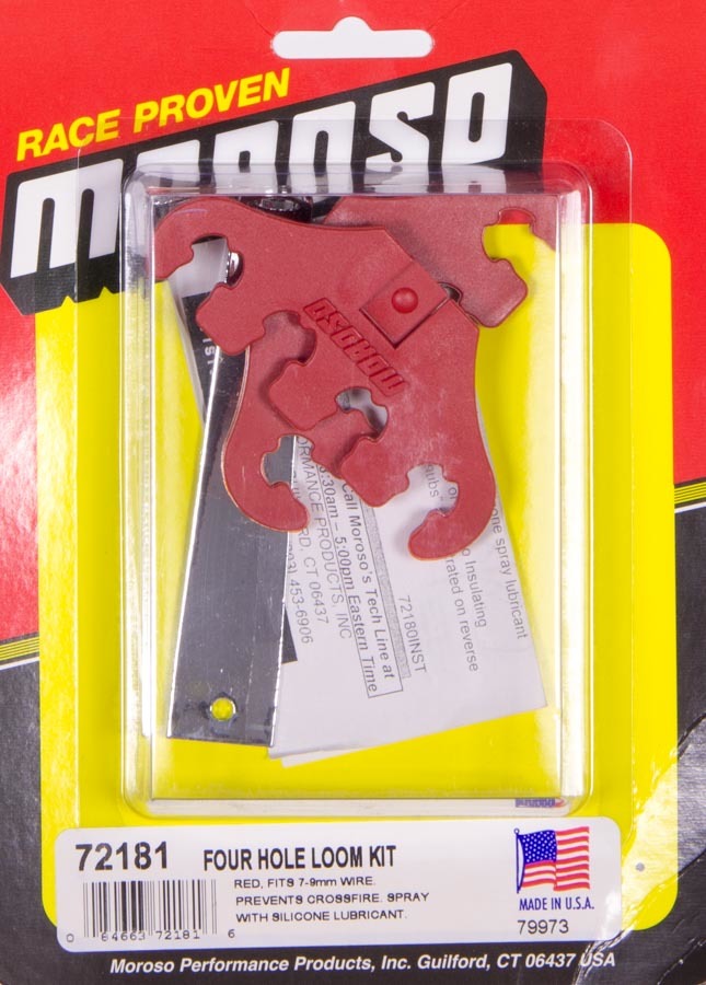 MOROSO Four Hole Wire Looms Red (MOR72181)