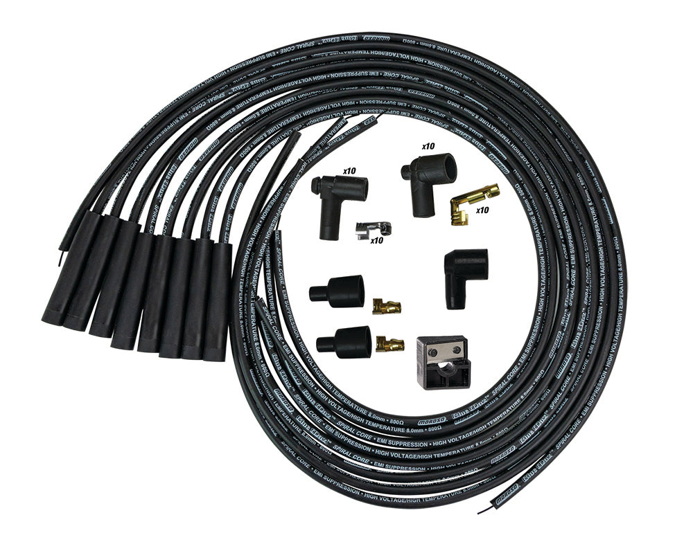 MOROSO Blue Max Ignition Wire Set - Black (MOR73232)