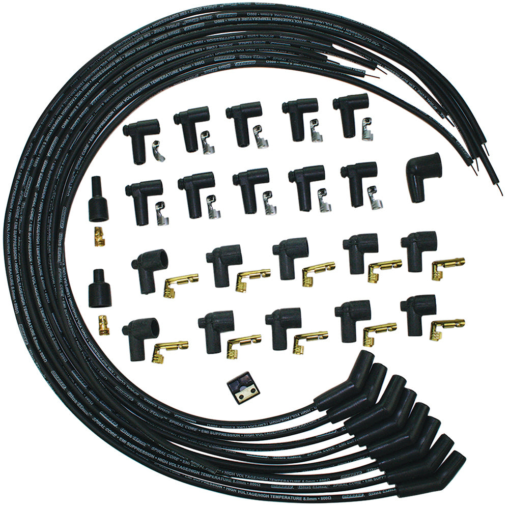 MOROSO Blue Max Ignition Wire Set - Black (MOR73233)