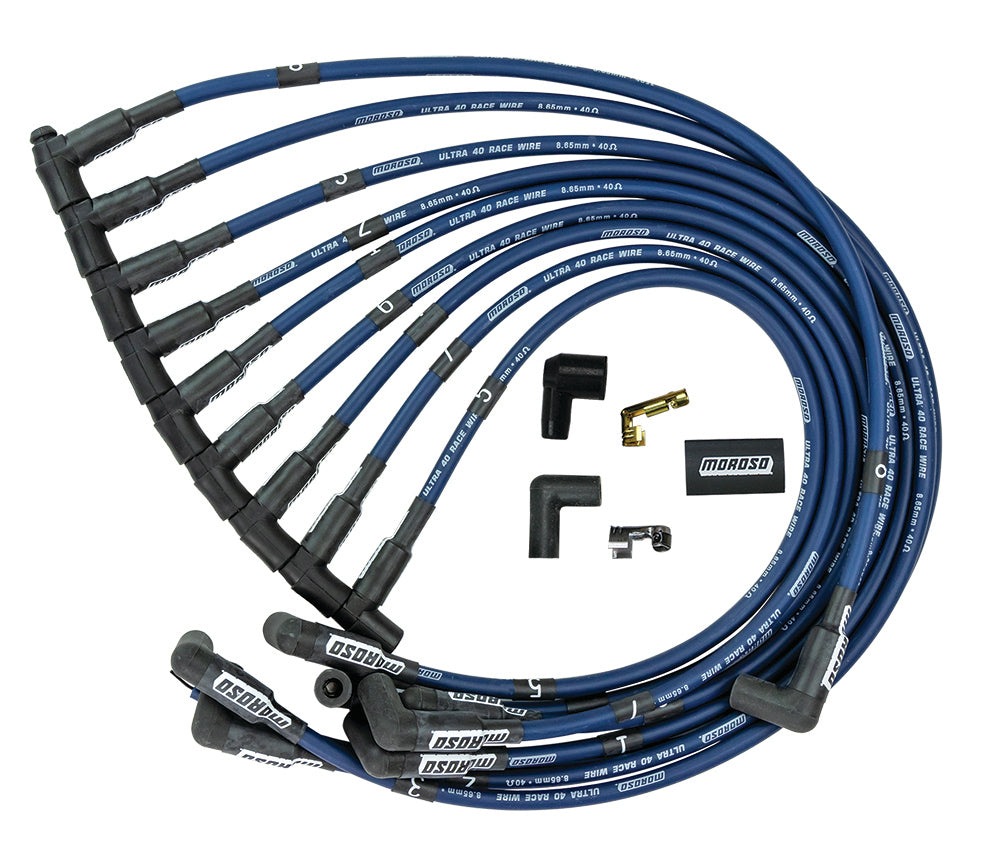 MOROSO Ultra 40 Plug Wire Set - Blue (MOR73664)
