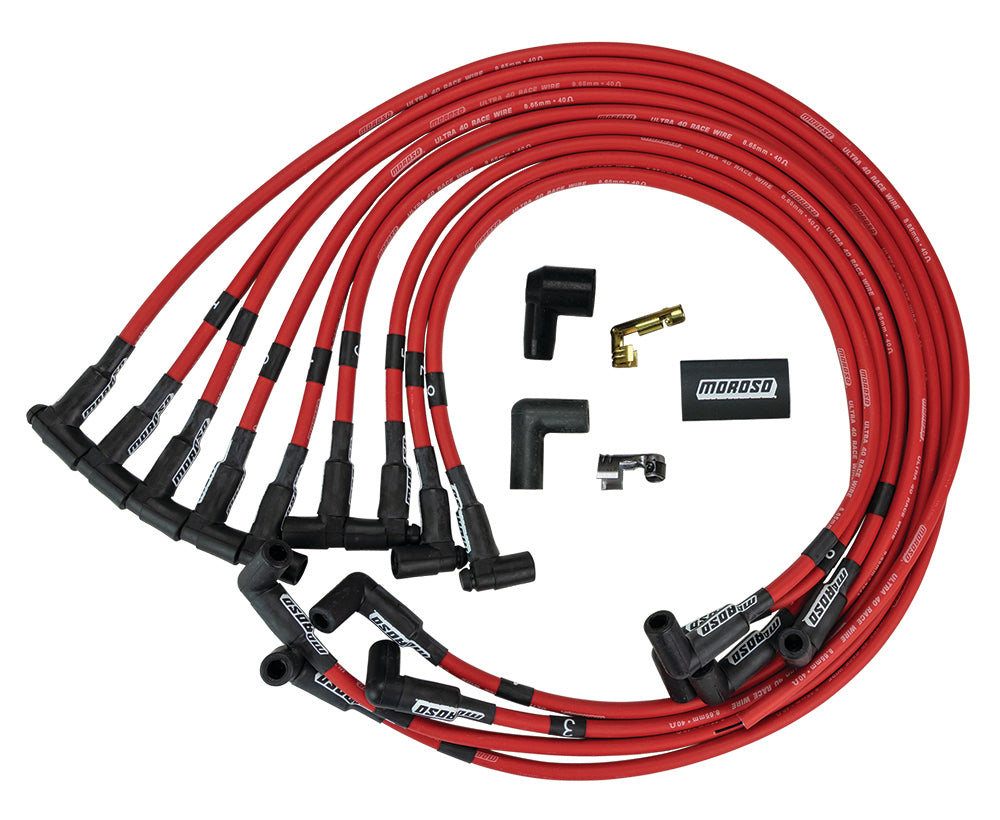 MOROSO Ultra 40 Plug Wire Set - Red (MOR73686)