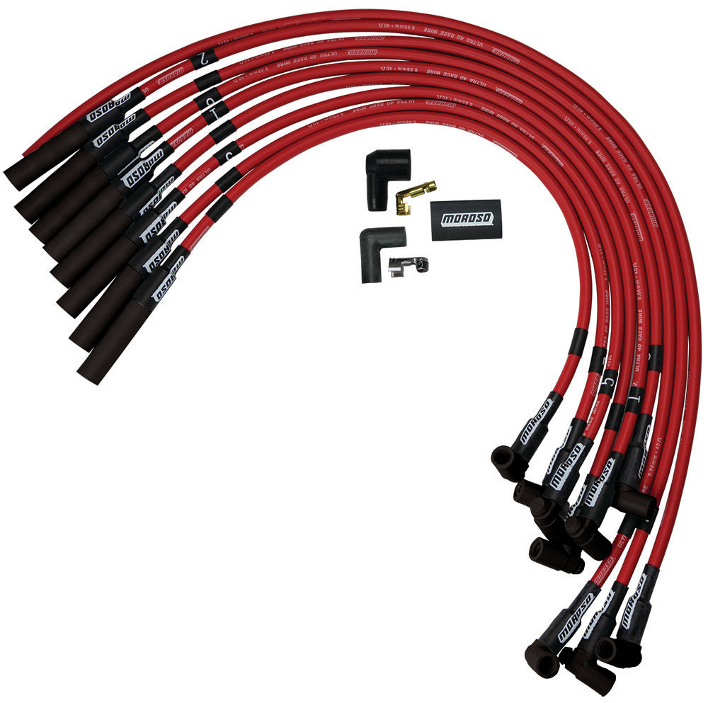 MOROSO Ultra 40 Plug Wire Set - Red (MOR73688)
