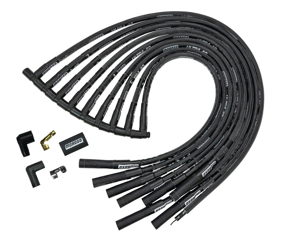 MOROSO Ultra 40 Plug Wire Set - Black (MOR73819)