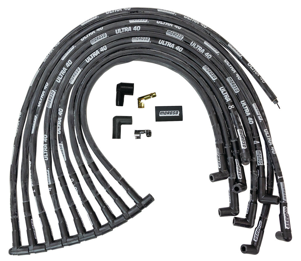 MOROSO Ultra 40 Plug Wire Set - Black (MOR73820)