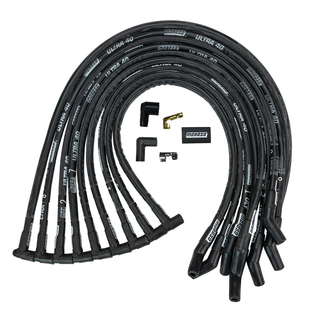 MOROSO Ultra 40 Plug Wire Set - Black (MOR73822)