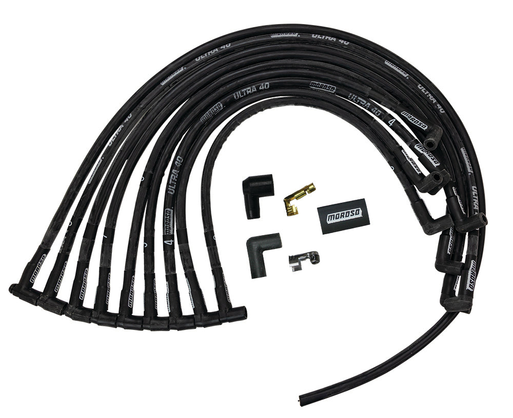 MOROSO Ultra 40 Plug Wire Set SBC w/Jesel Front Drive (MOR73842)
