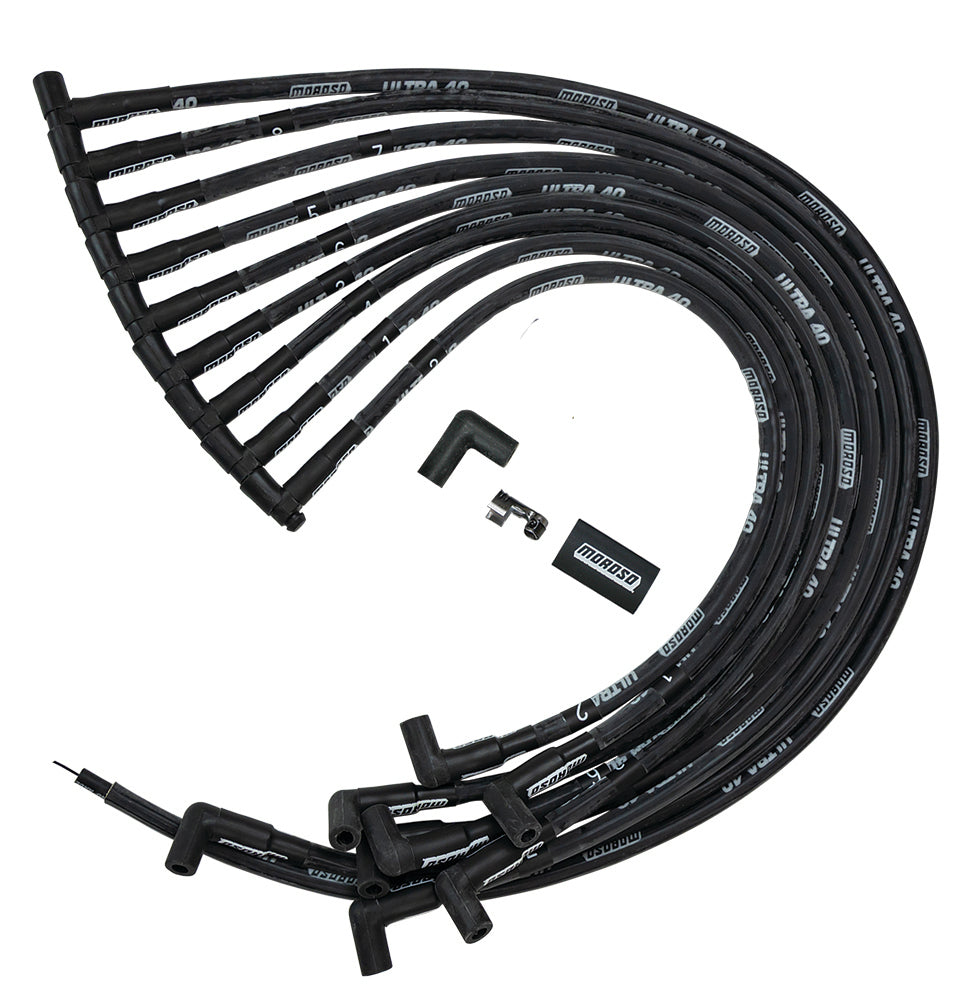 MOROSO Ultra 40 Plug Wire Set BBC w/Jesel Front Drive (MOR73843)