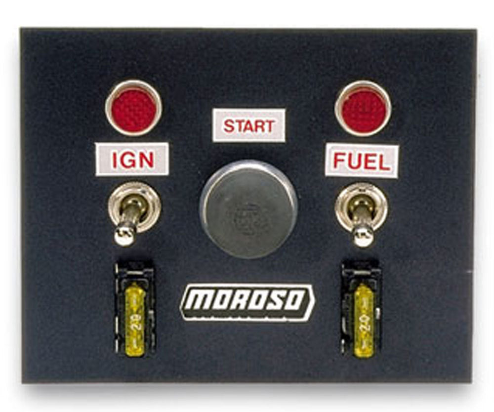 MOROSO Toggle Switch Panel 4in x 5in - Black Finish (MOR74130)