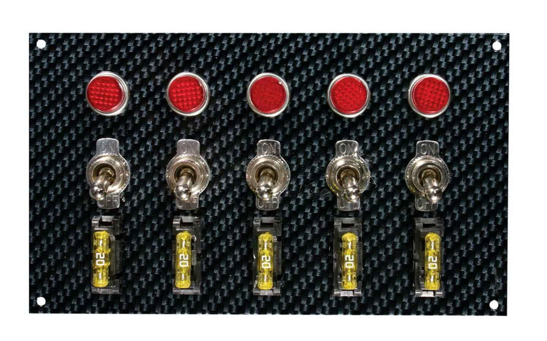 MOROSO Fiber Design Switch Panel - Black/Black (MOR74148)